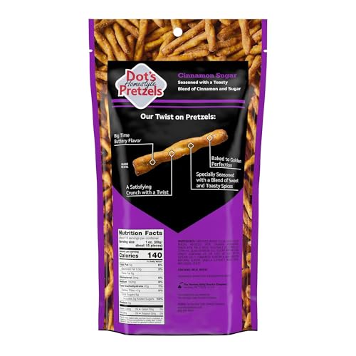 Dot's Cinnamon Sugar Pretzel Twists plated for a tasting moment.
