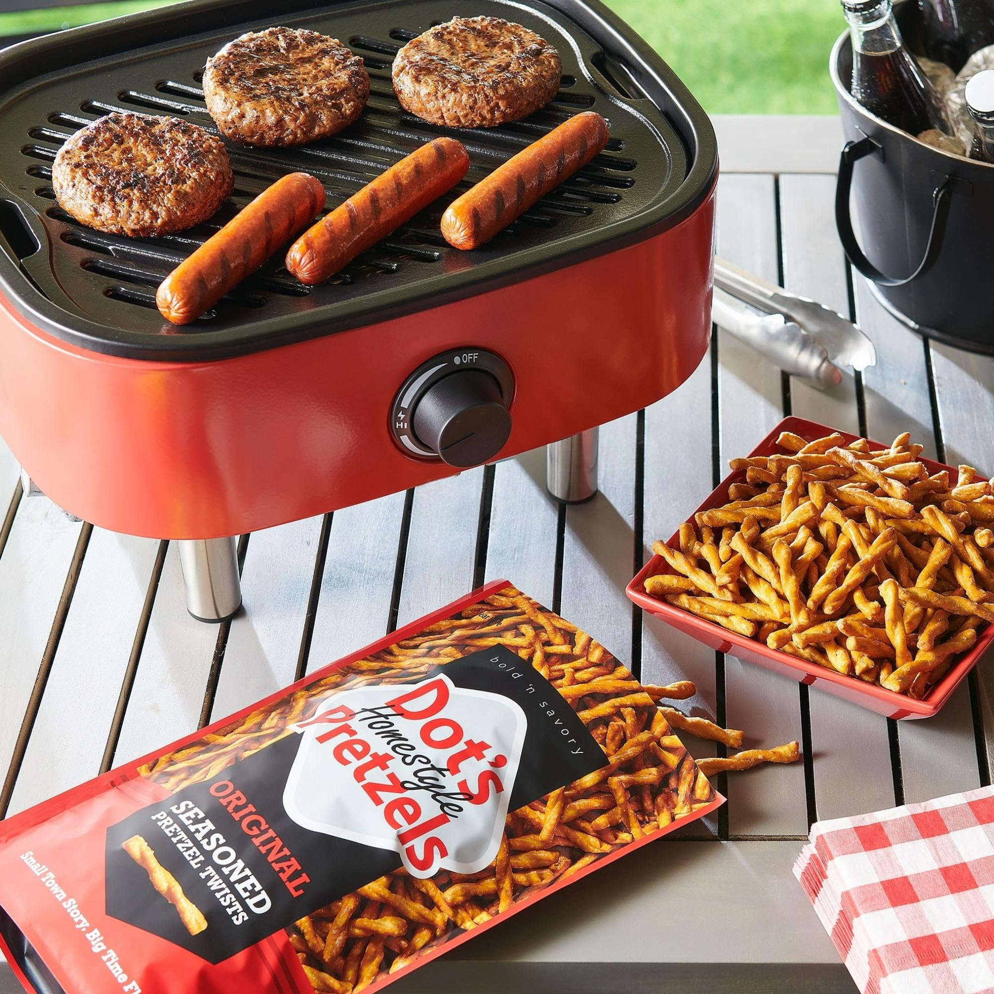 Dot's Pretzels in a lunchbox for a savory afternoon snack.