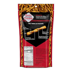 Dot's Pretzels original twists close-up show bold seasoning and crispy texture.