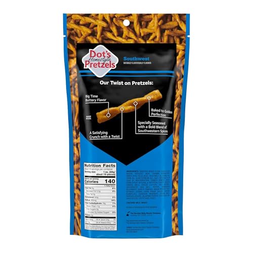 Close-up of southwest-seasoned pretzels showing a crispy surface and bold spices.