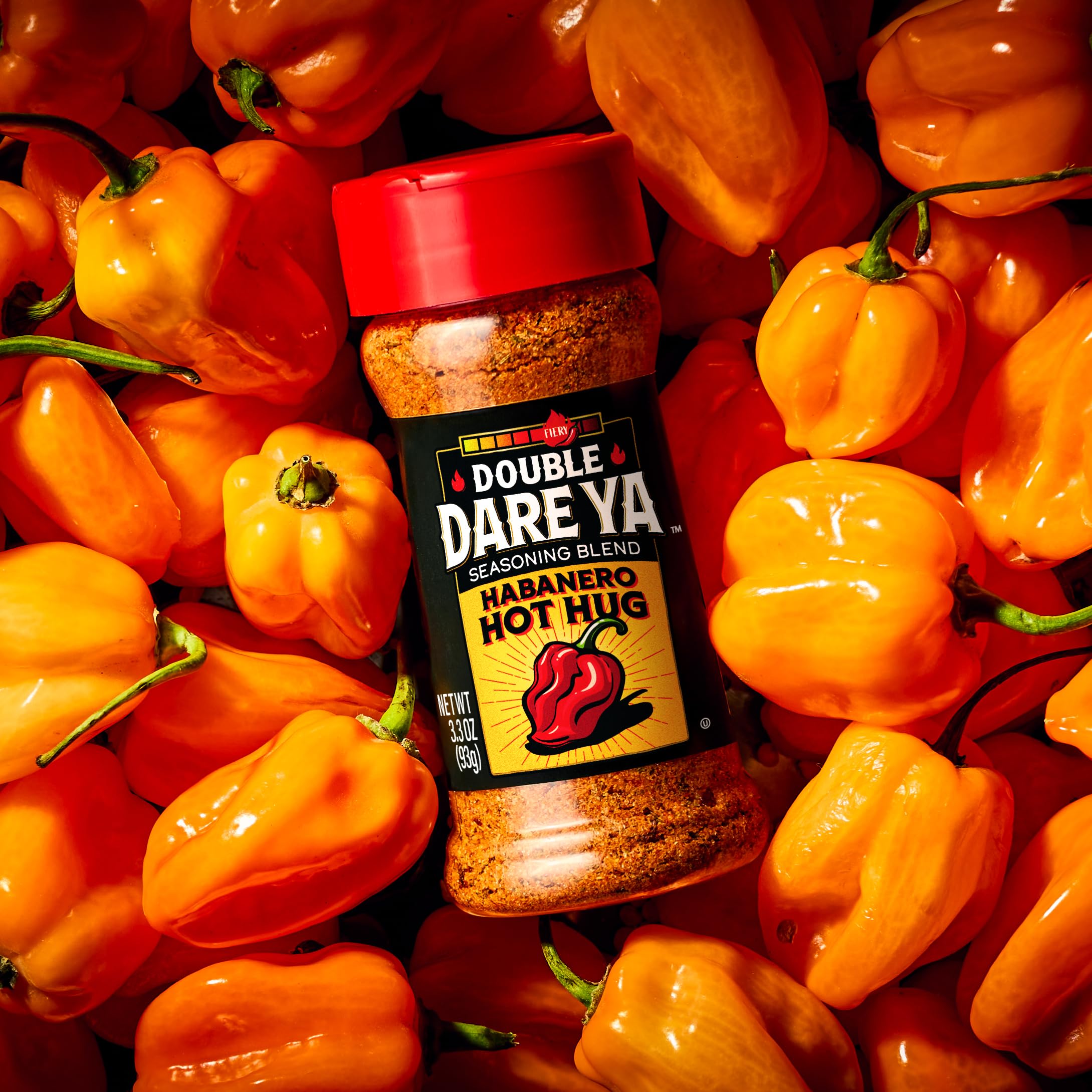Double Dare Ya Habanero Hot Hug mac and cheese with savory heat.