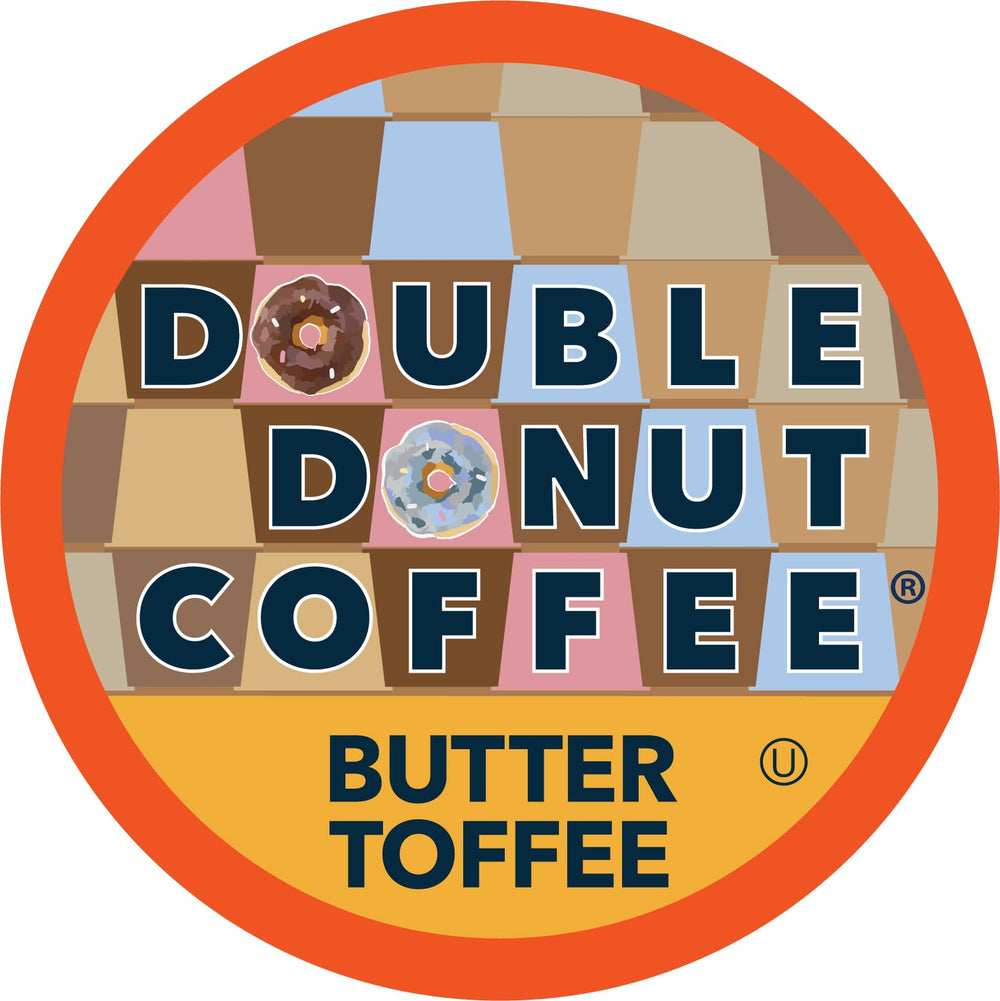 Double Donut Butter Toffee Pod delivers rich flavor in a quick brew.