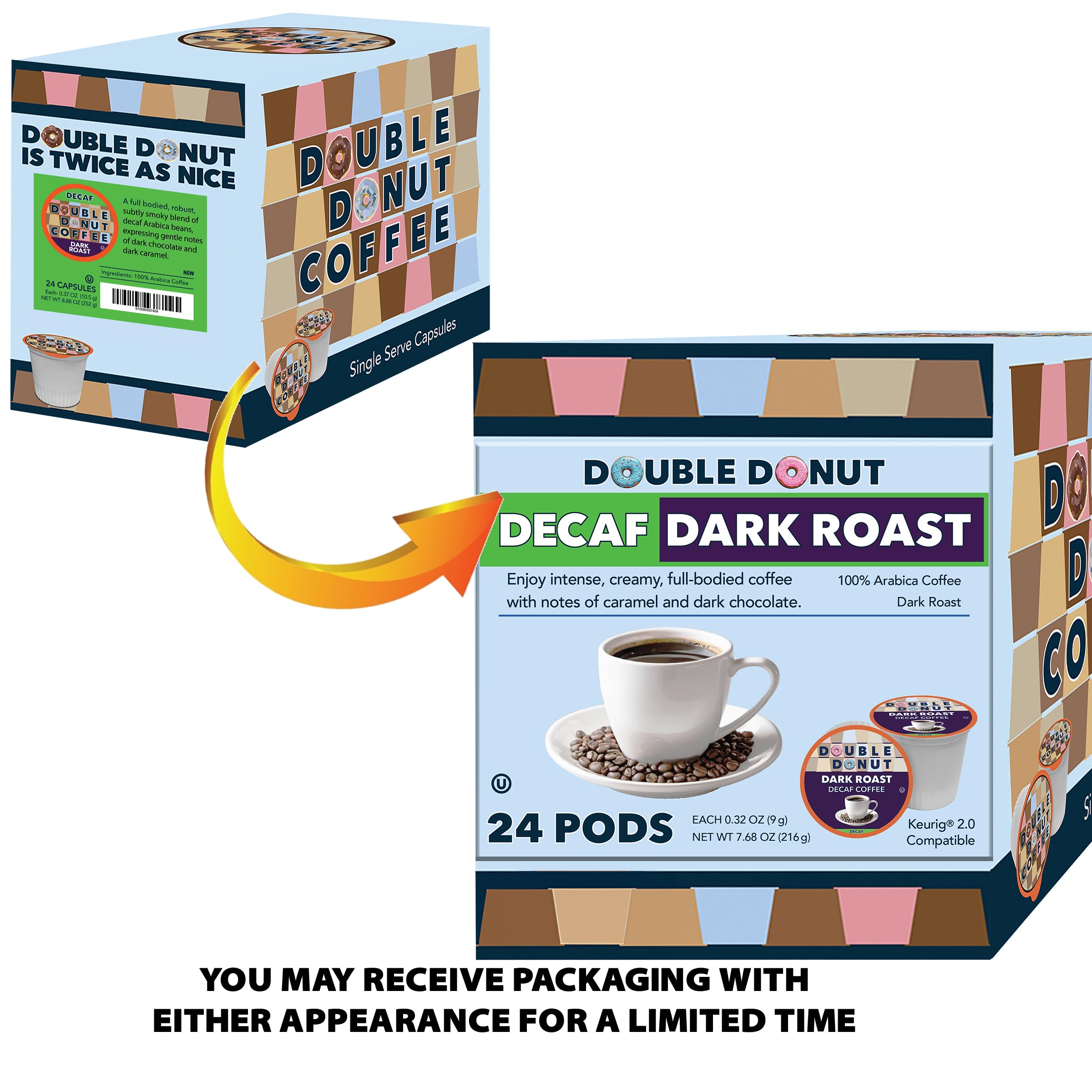 Double Donut aroma highlights caramel and dark chocolate