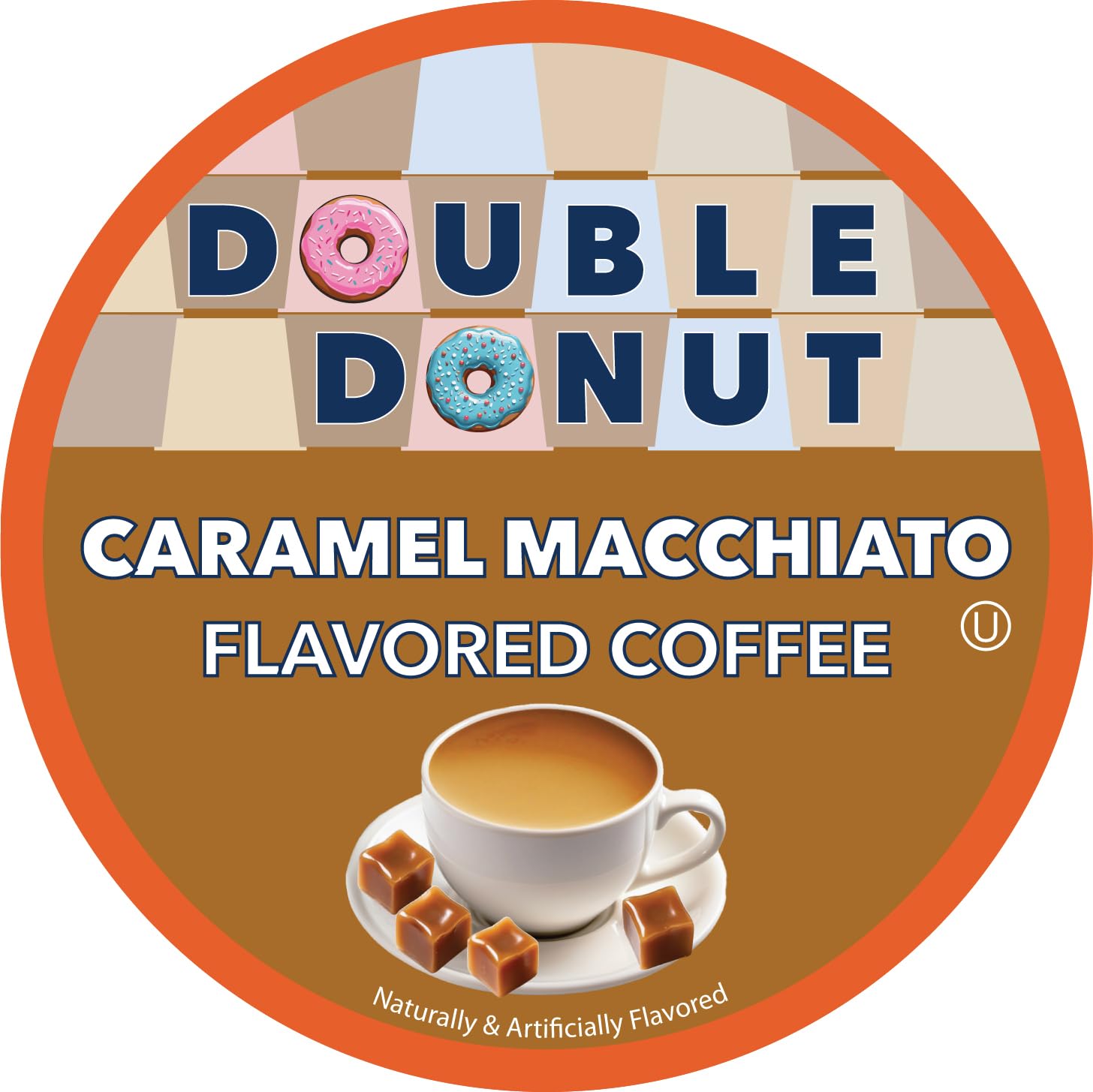 Double Donut Caramel Macchiato pod in hand, ready for a quick morning cup