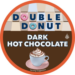 Double Donut Coffee pods brewed at 6 oz reveal rich cocoa flavors.