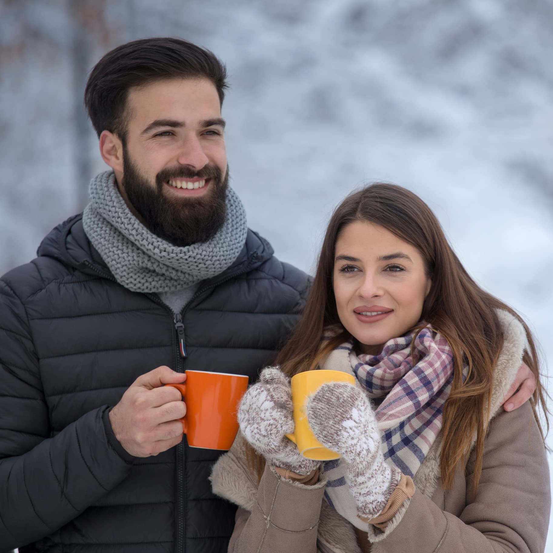 Family enjoys warm cocoa with Double Donut Coffee in a cozy setting.