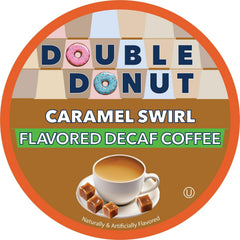 Double Donut Coffee decaf medium roast K-Cup for a smooth, caffeine-free morning.