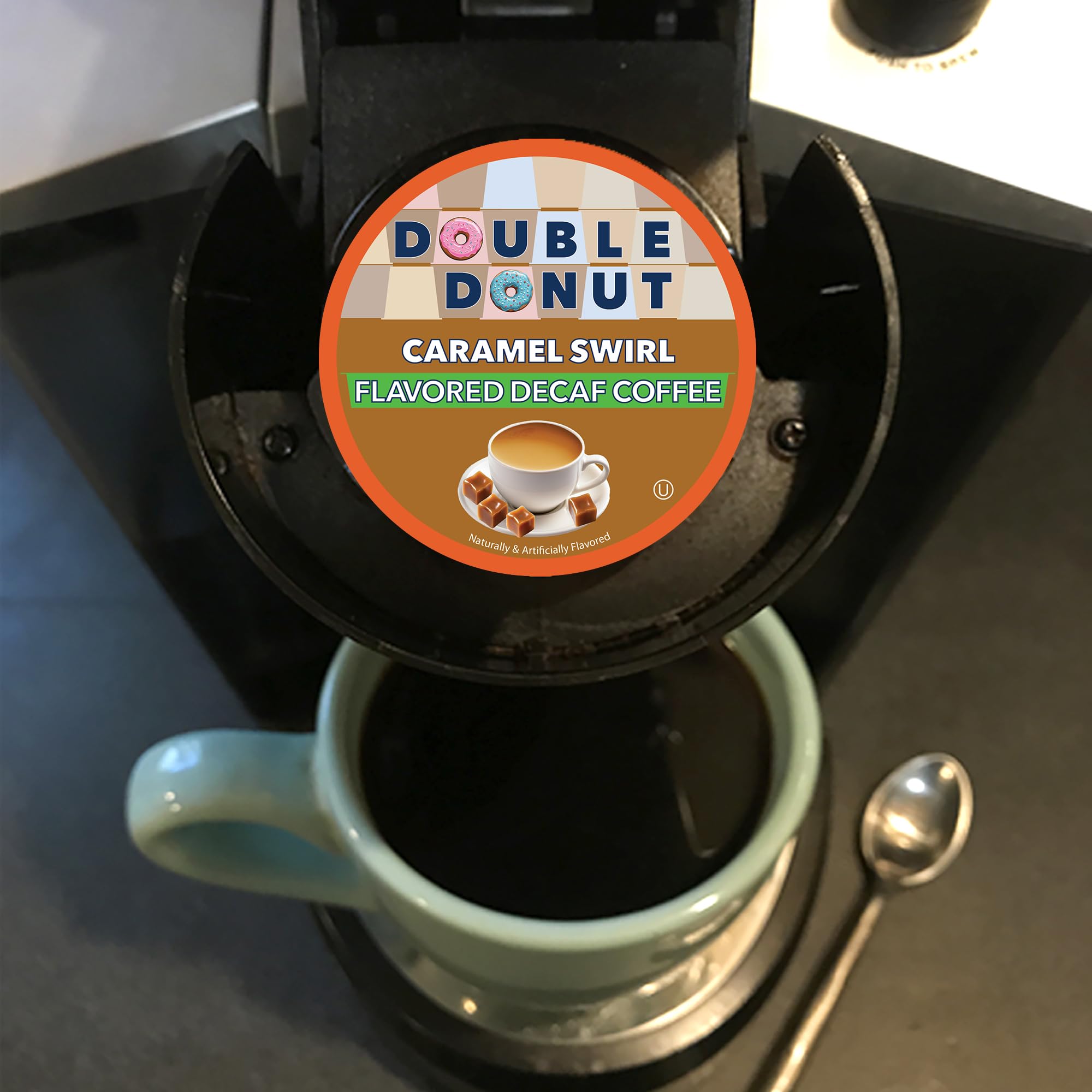Double Donut Coffee sugar-free, dairy-free, vegan-friendly pod options.