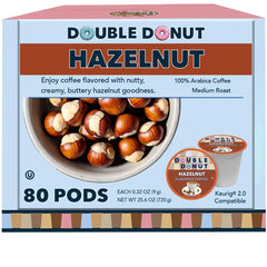 Double Donut Coffee hazelnut pods in a cup, perfect for a comforting morning ritual