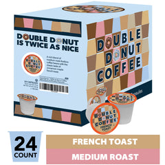 Close-up of Double Donut French Toast pod, showcasing rich aroma for home brewing.