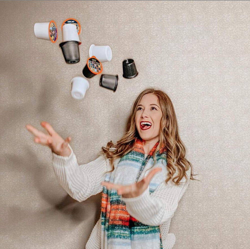 Double Donut Coffee Keurig brewer-ready pods fit many morning routines.