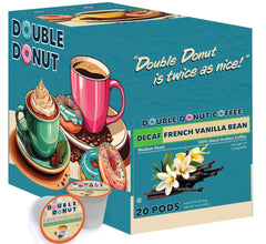 Double Donut Coffee Keurig cup in cup, showcasing quick single-serve convenience for home or work.