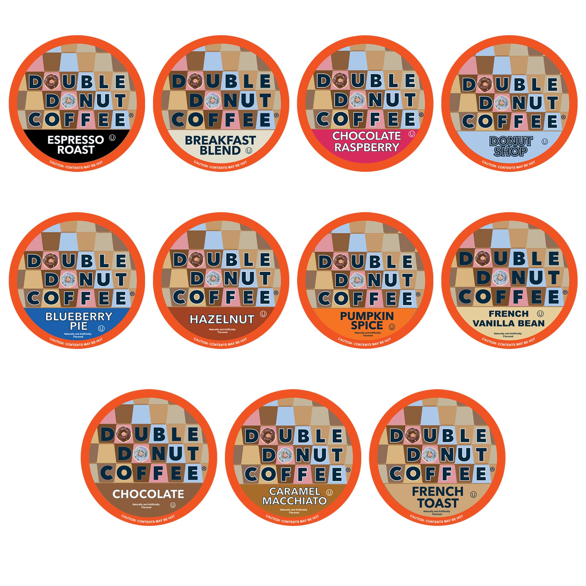 Double Donut Coffee chocolate-flavored coffee pods for rich dessert-like mornings.