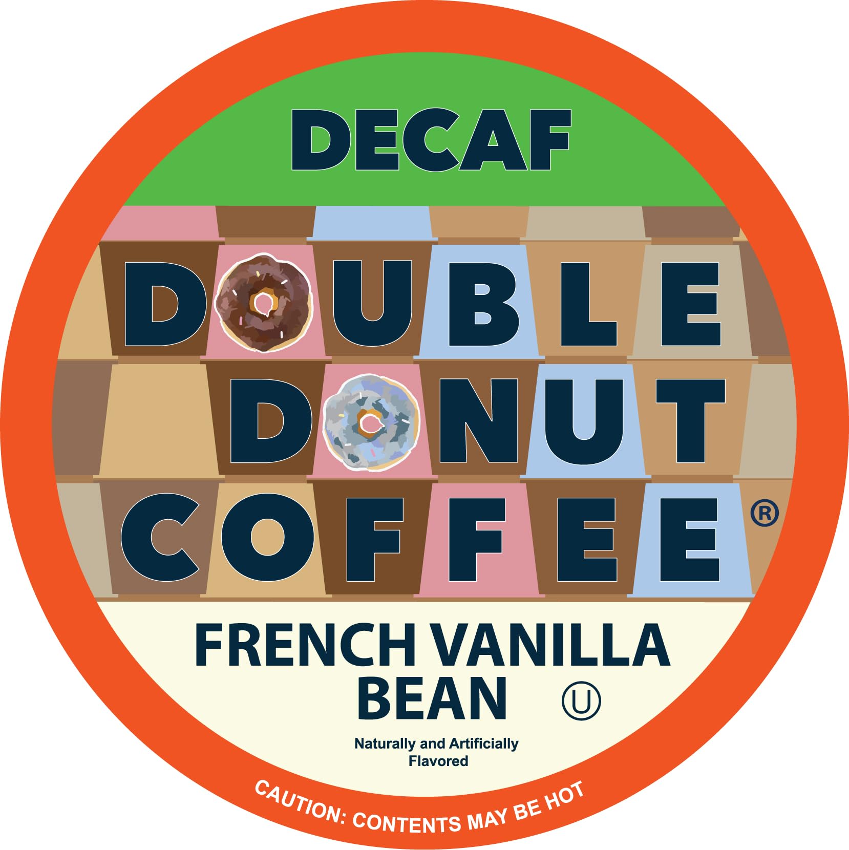 Double Donut packaging shows recyclable capsules for eco-friendly sipping.