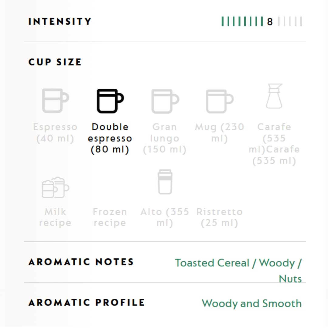 Double Espresso Coffee Pods brew profile shot suggesting rich decaf flavor.