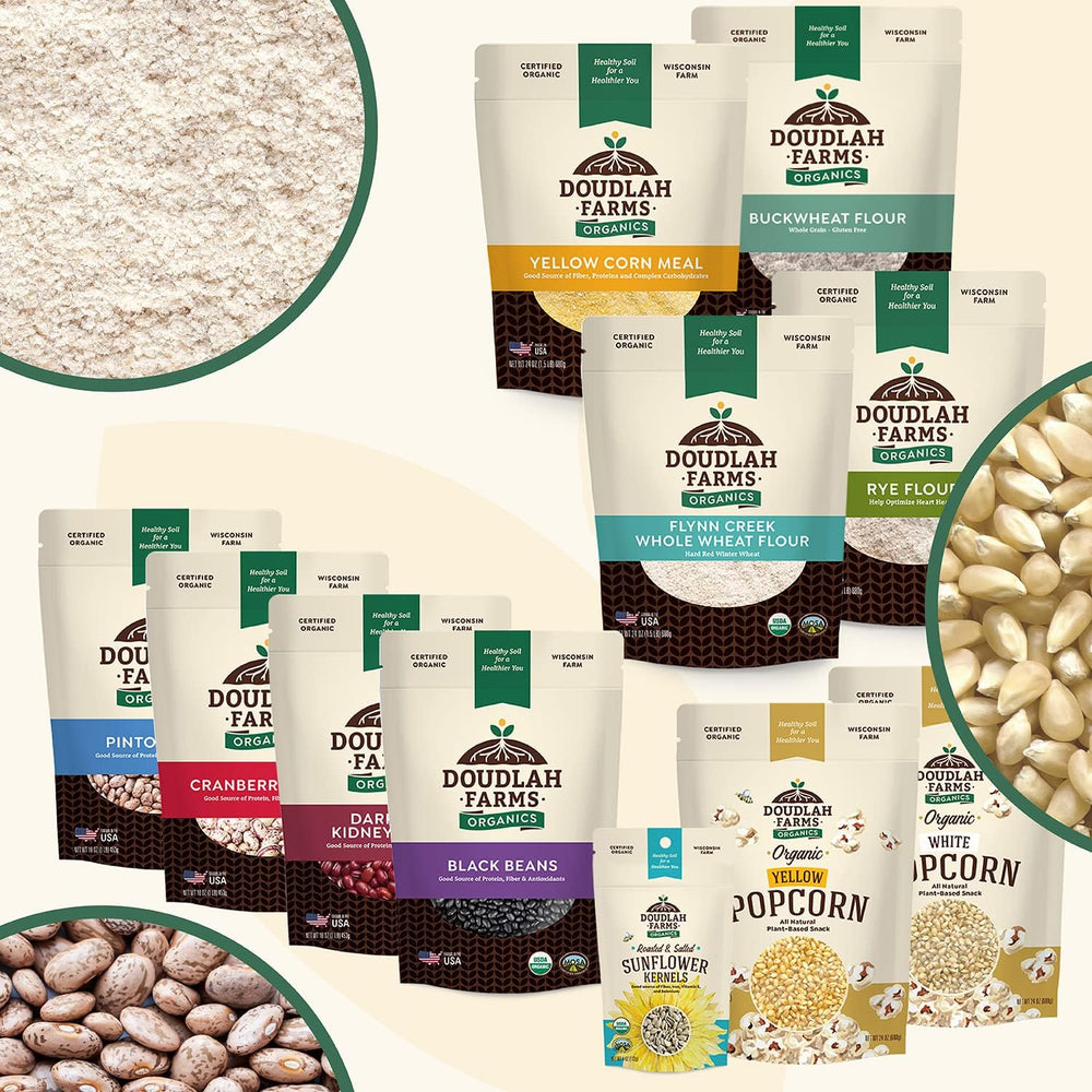Doudlah Farms regenerative soil image communicates sustainable farming practices.