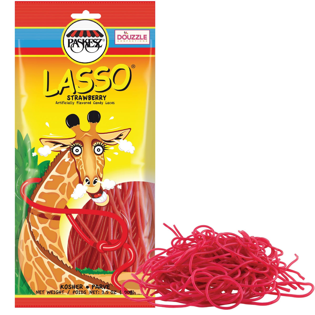 DOUzzle Easter Sweet Treats lasso red licorice laces – ideal pinata filler and party snack.