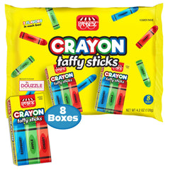 DOUzzle Edible Crayons Taffy Sticks colorful classroom and party fun.