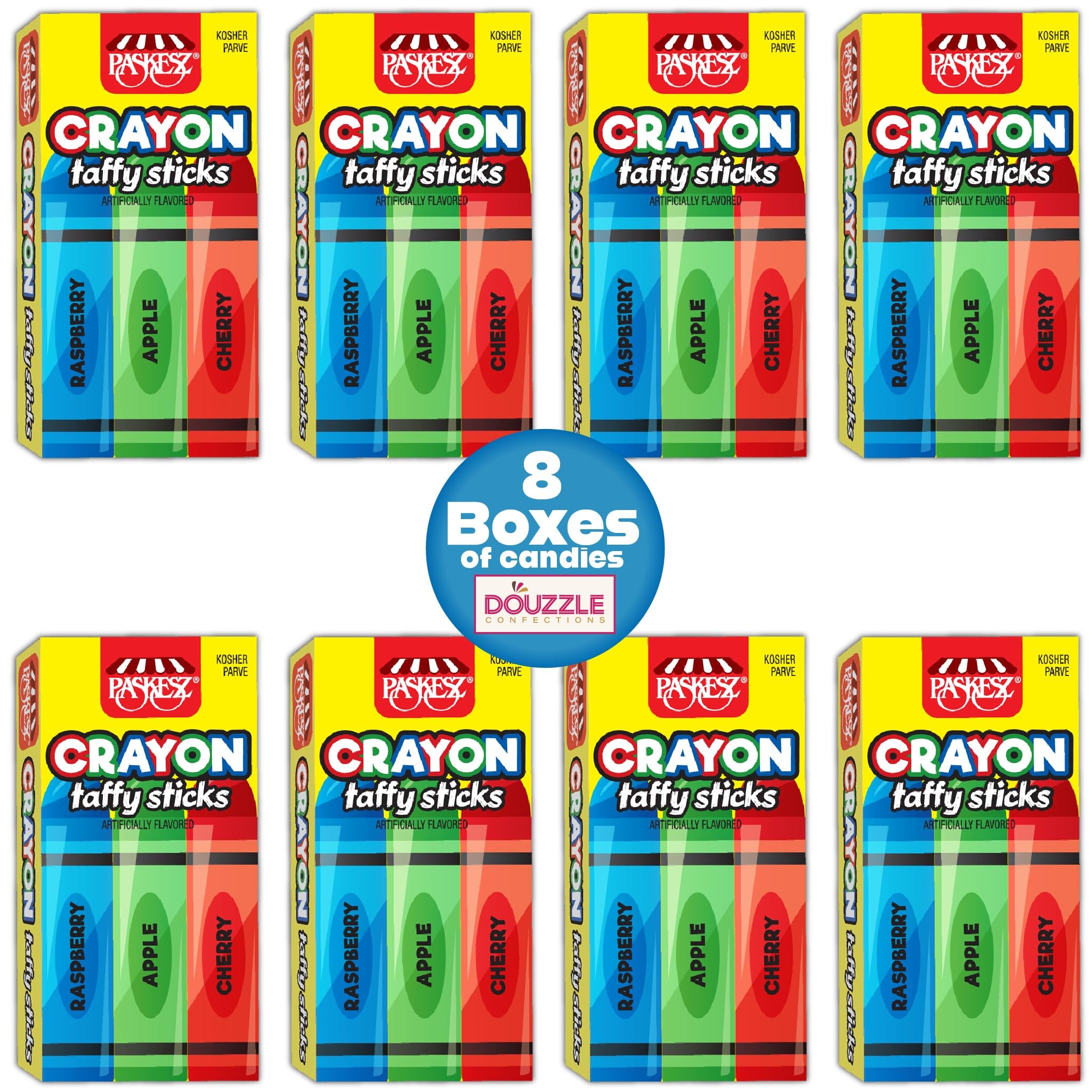 DOUzzle Kosher eight-count individually wrapped treats for sharing.