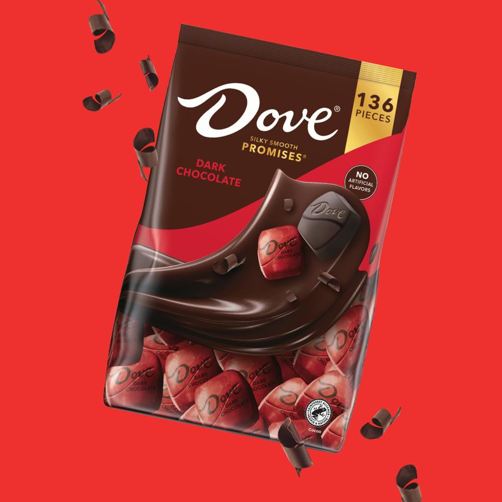 Dove Promises candy dish display at home or office for sharing.