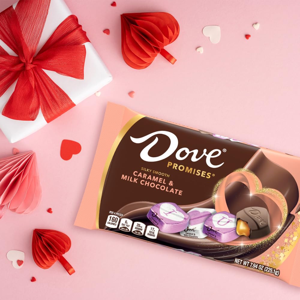 Dove Promises candy dish display, a convenient desk or home treat.
