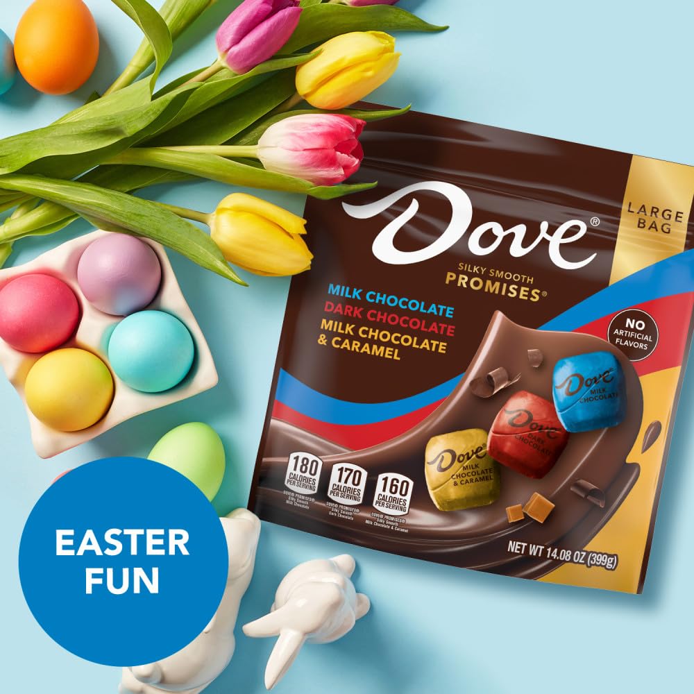 Dove Promises chocolate charcuterie board adds elegant texture.