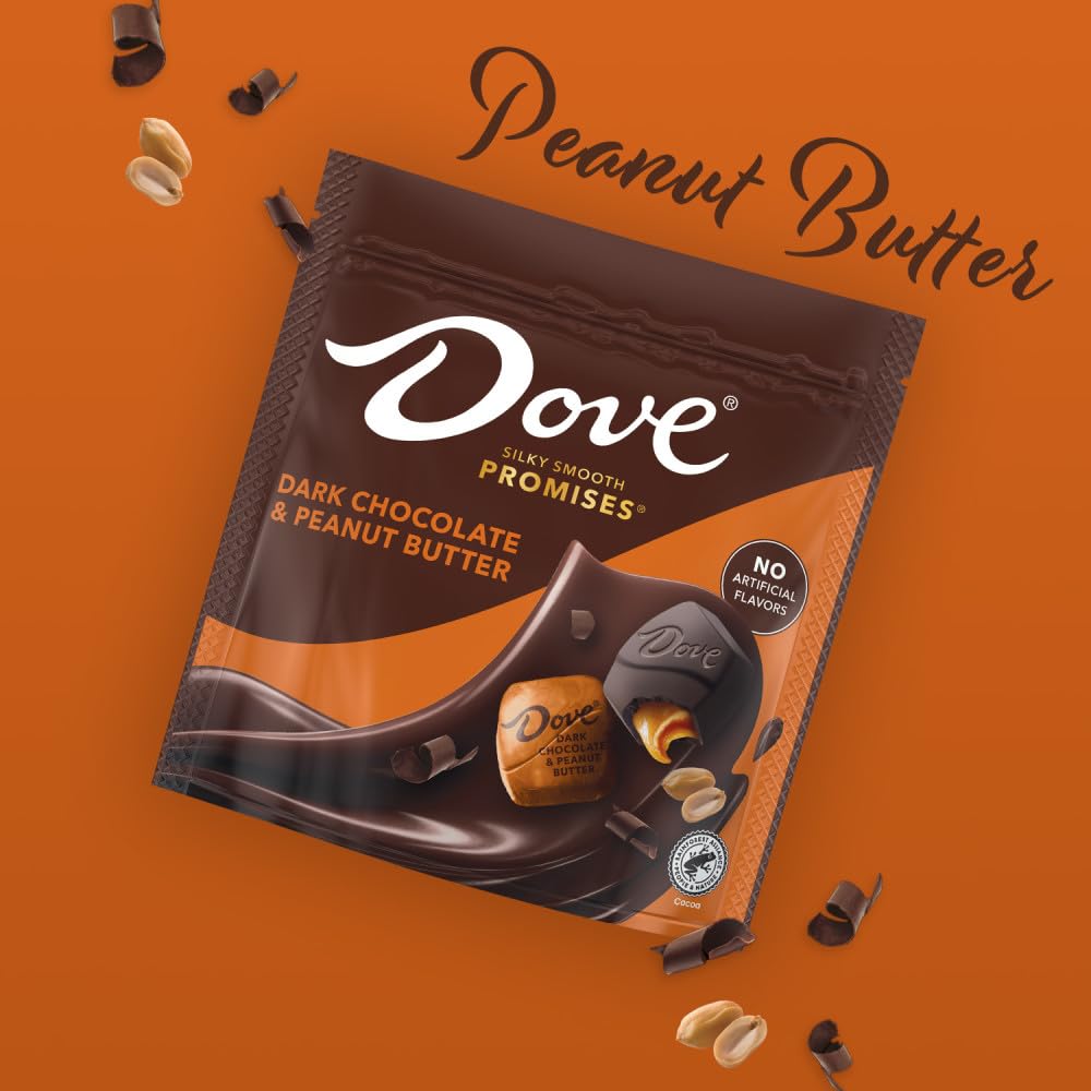Dove Promises foil-wrapped candies collection on desk, adds a premium touch to office snacks