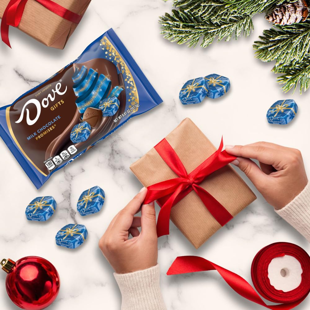 Dove Promises beside hot chocolate for pairing ideas