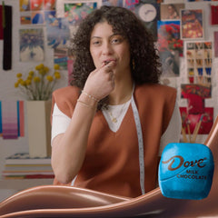 DOVE PROMISES individually wrapped chocolates, convenient party favors.