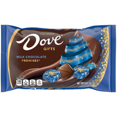 Individually wrapped Dove Promises chocolates ready for stockings