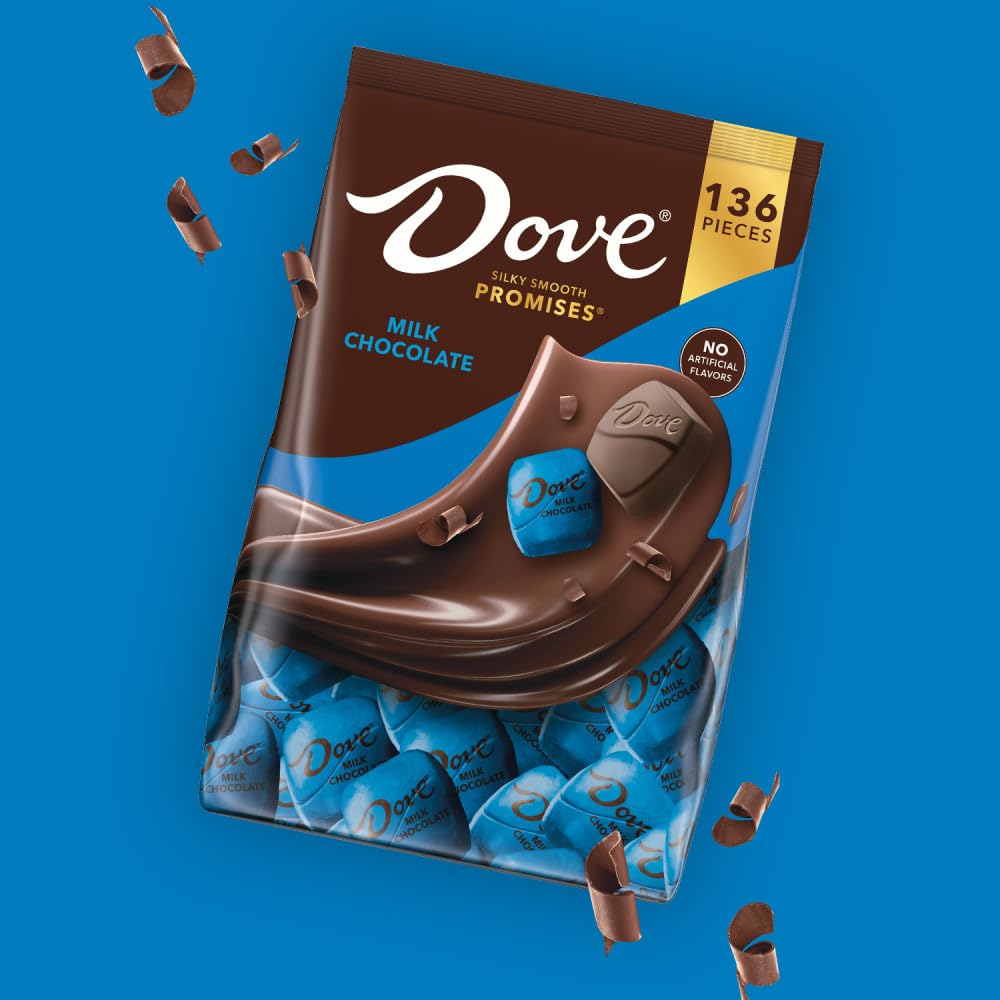 Silky milk chocolate texture close up
