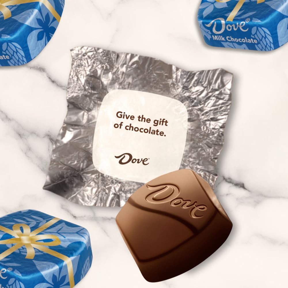 Dove Promises chocolate in office candy display for holidays