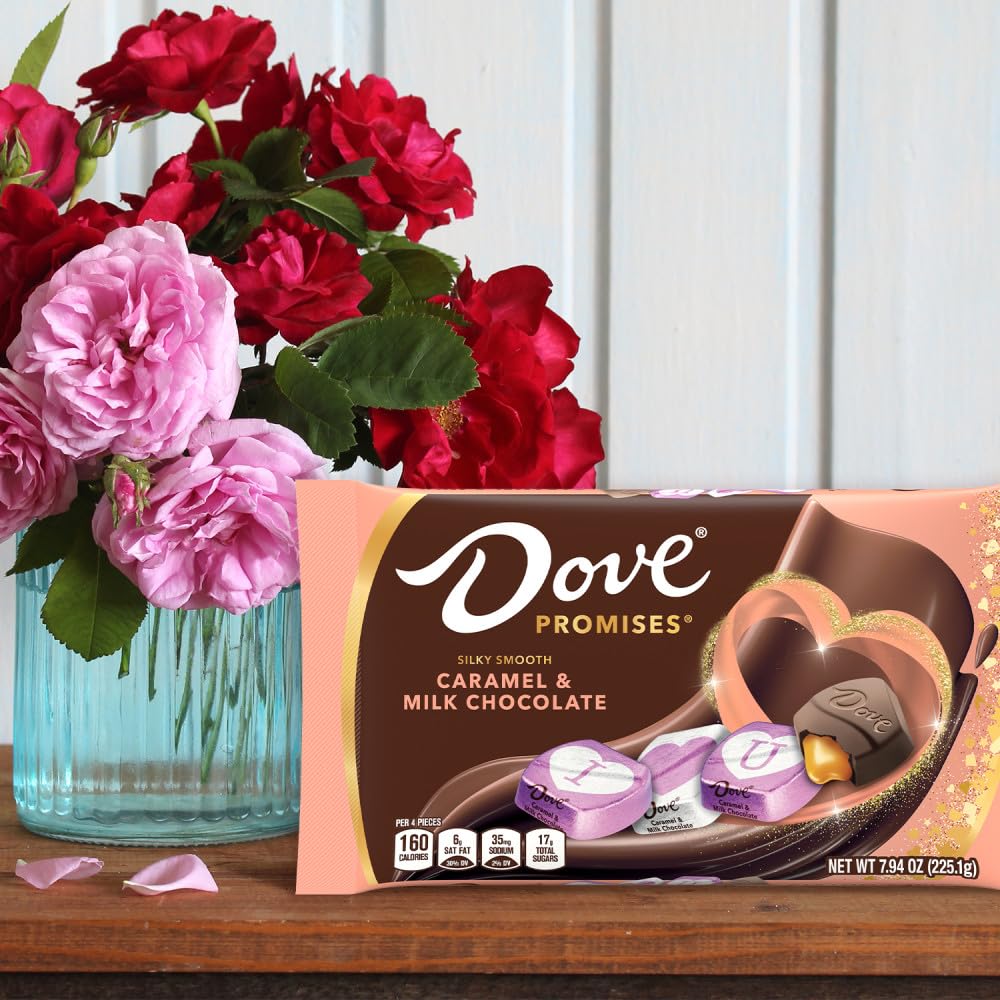 Dove Promises Valentine chocolates, perfect for Galentine’s Day gifting.