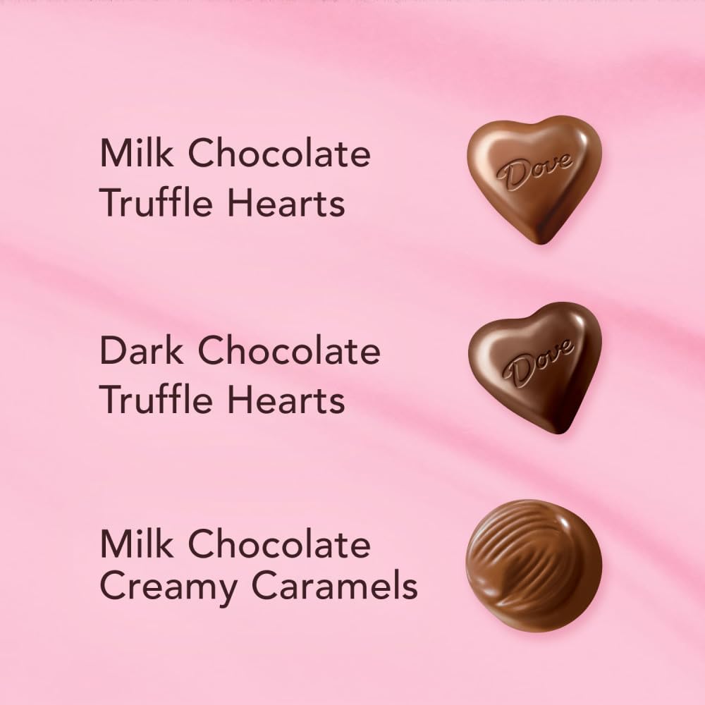 DOVE red heart tin packaging ideal for Valentine gifting.