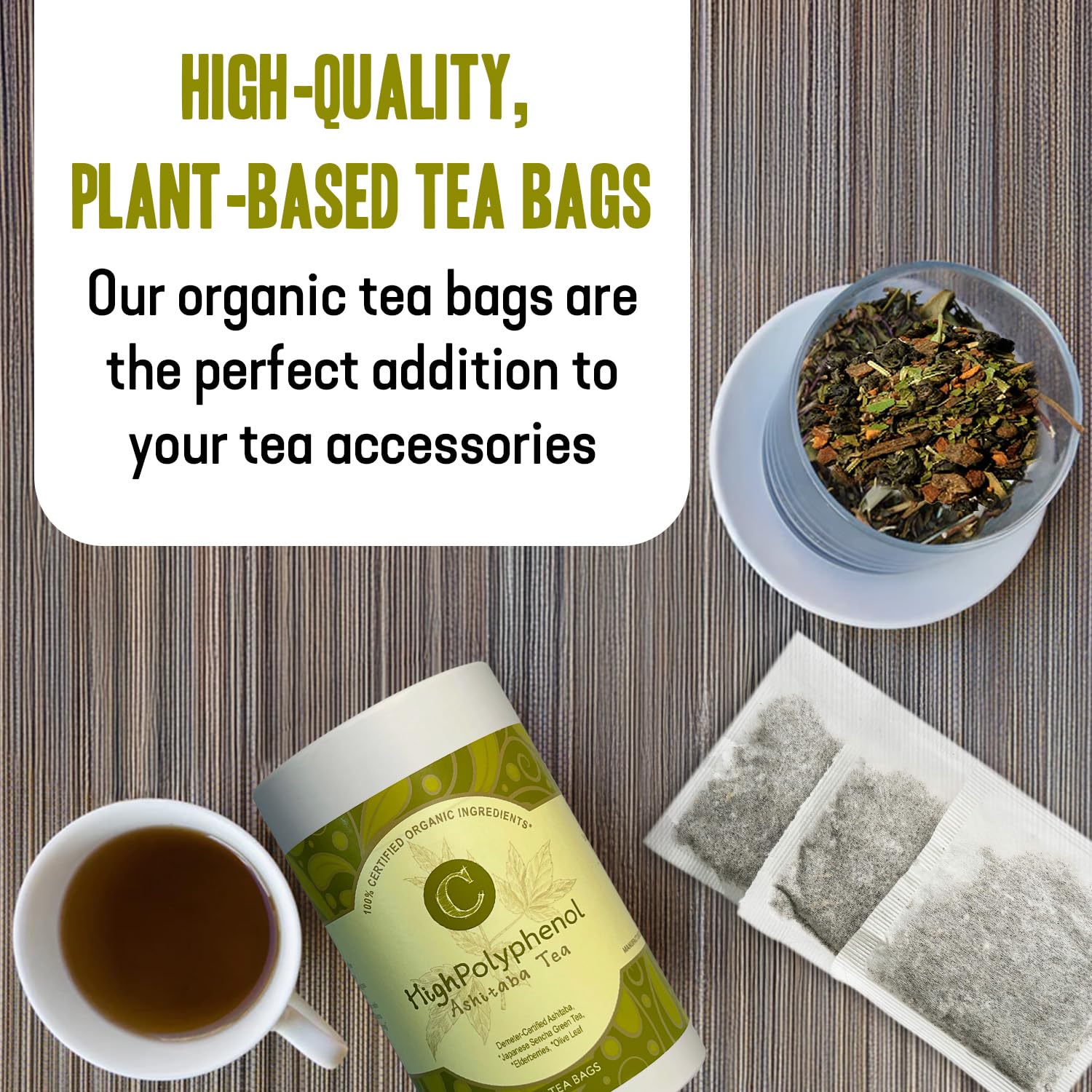 Dr. Cowan's Garden compostable-tea-bags offering clean ingredients and eco-friendly packaging