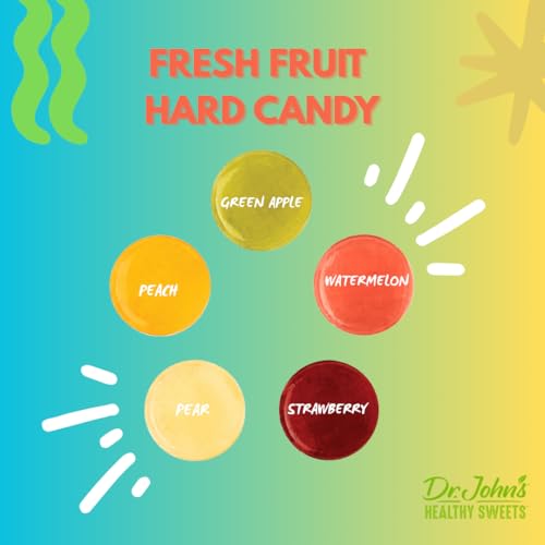 Close-up of Dr. John’s Healthy Sweets fruits-flavored candies
