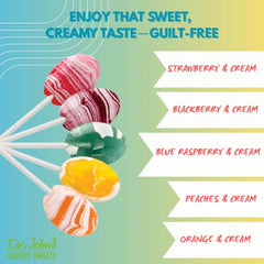 Dr. John's Healthy Sweets keto-friendly lollipop, perfect for low-carb snacking.