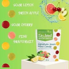 Dr. John's Sours resealable bag highlights freshness and on-the-go snacking