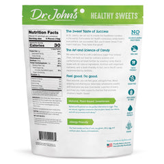 Dr. John's Healthy Sweets Signature Sour hard candy zero sugar packaging for guilt-free snacking.