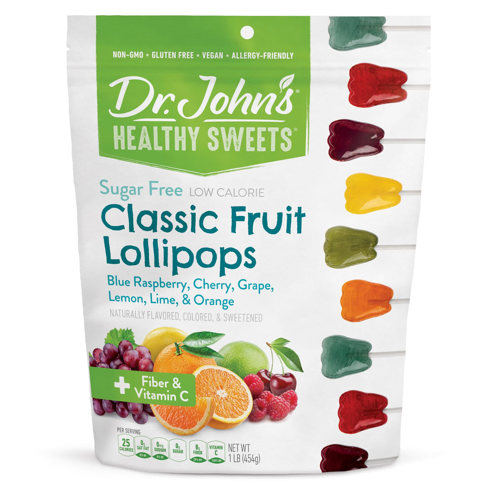 Dr. John's Healthy Sweets tooth lollipops variety pack sugar-free indulgence
