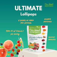 Dr. John's Sugar-Free Candy Orange flavor wrapped, low-calorie treat for busy days.