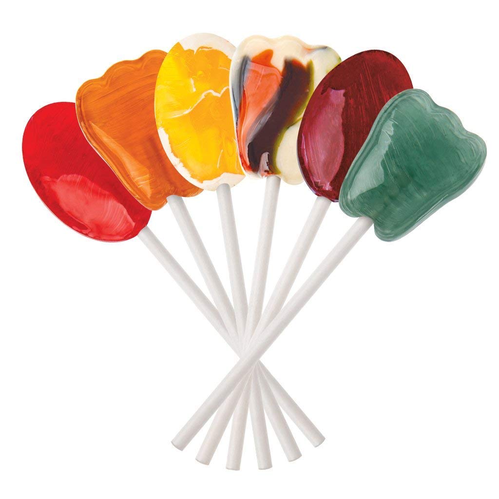 Dr. John's Sugar-Free Candy Peach Creamsicle wrapped, dairy-free and kosher-friendly.