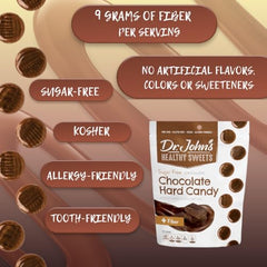 Dr. John's sugar-free candy with resealable packaging for on-the-go freshness.