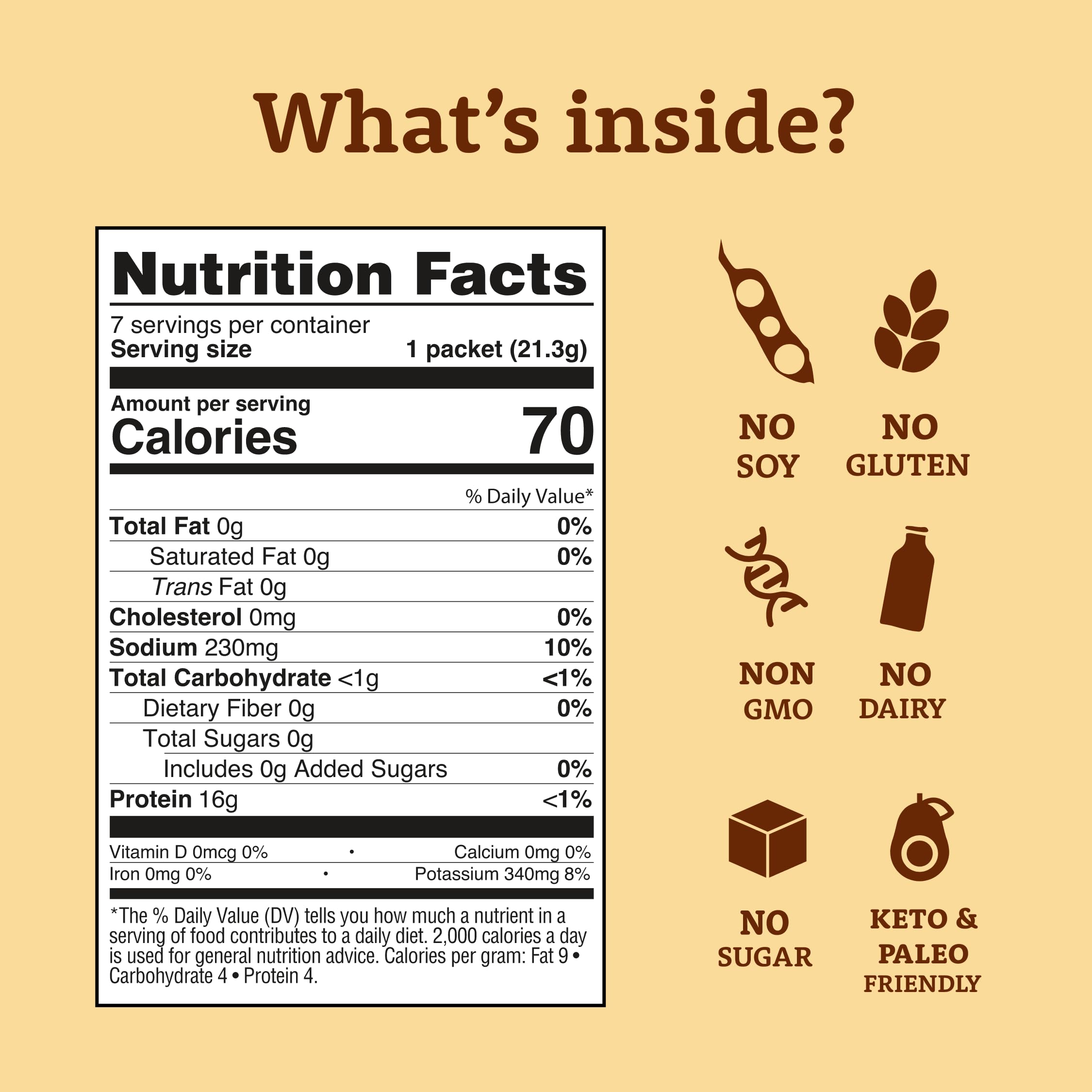 Dr. Kellyann collagen packet with 16g protein highlighted for daily nutrition