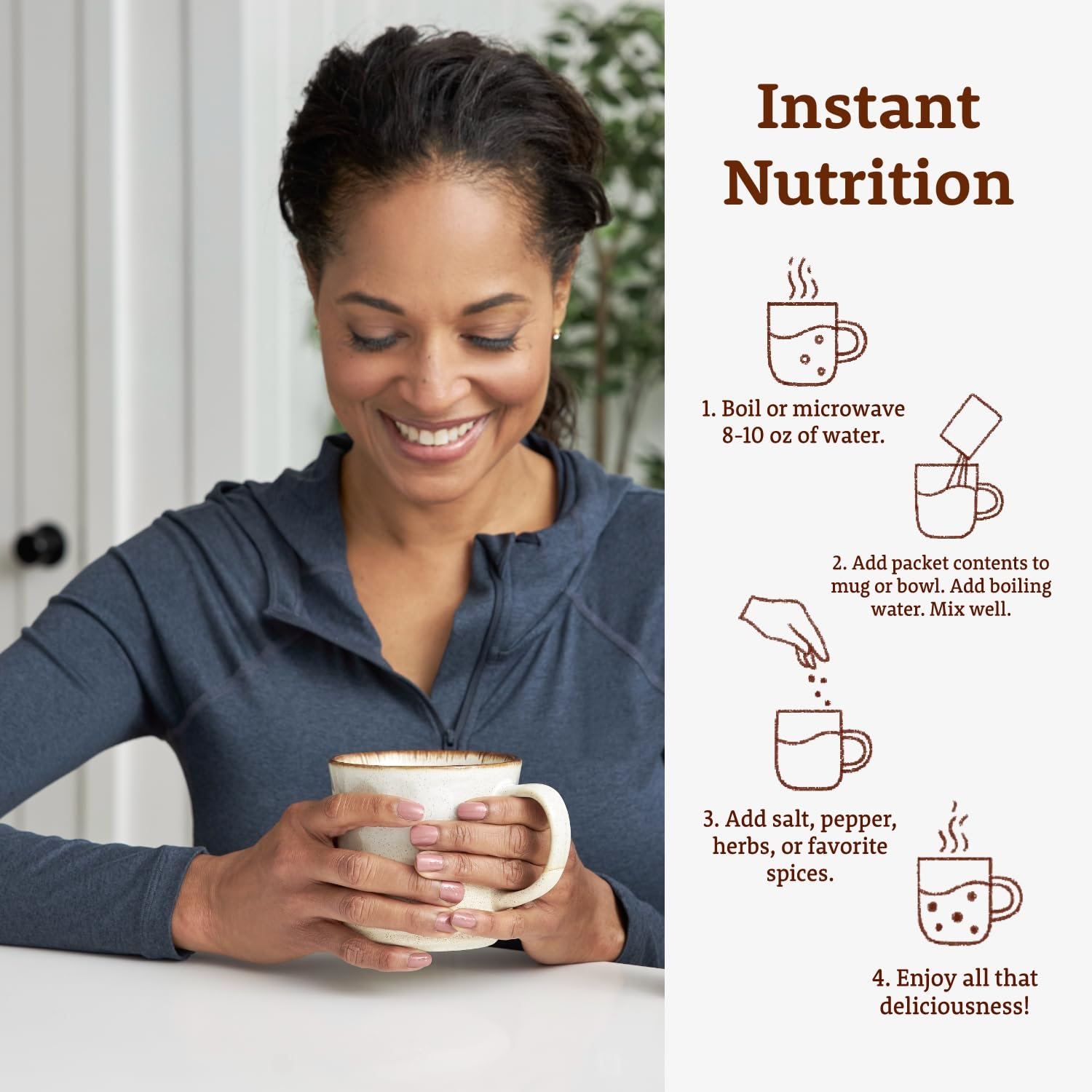 Dr. Kellyann collagen powder packet shown in a glass ready to drink