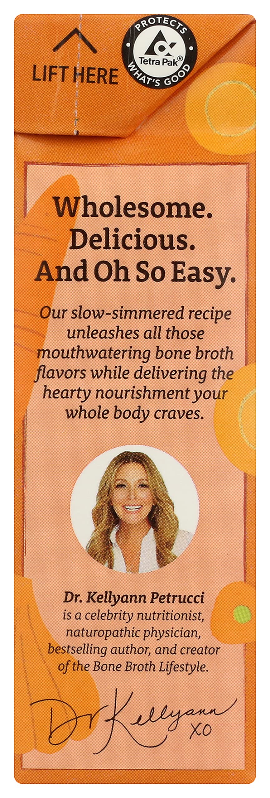 Dr. Kellyann bone broth served in a mug invites warm, nourishing flavor