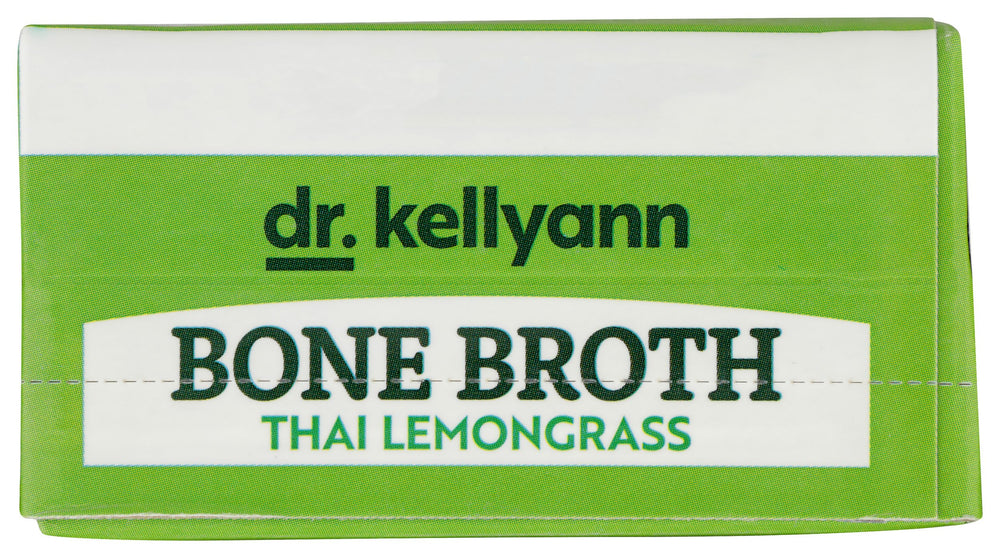 Dr. Kellyann Thai Lemongrass Bone Broth label emphasizes no unwanted additives.