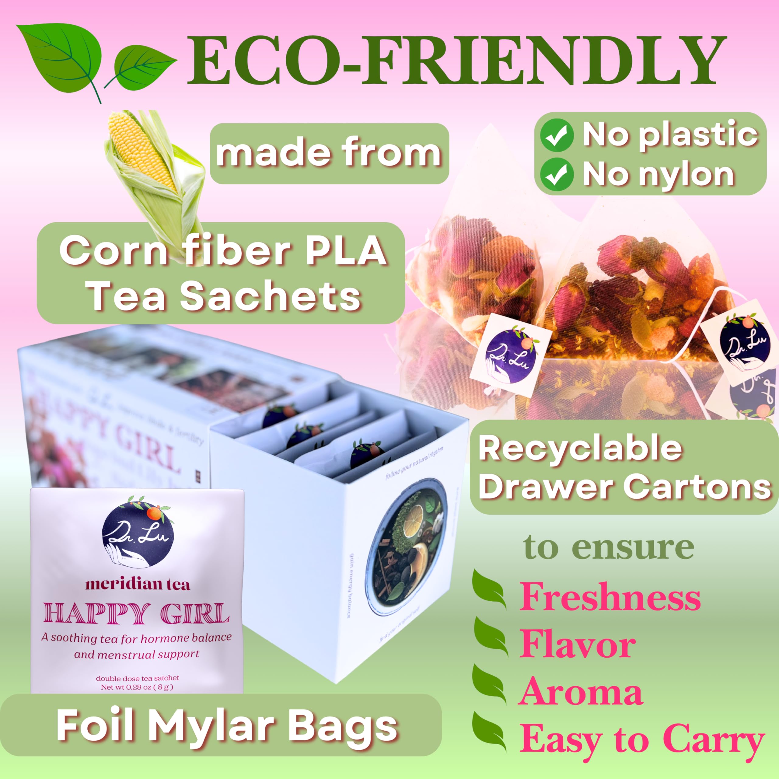 Dr. Lu Happy Girl Tea cinnamon sticks bring warm spice to the cup.
