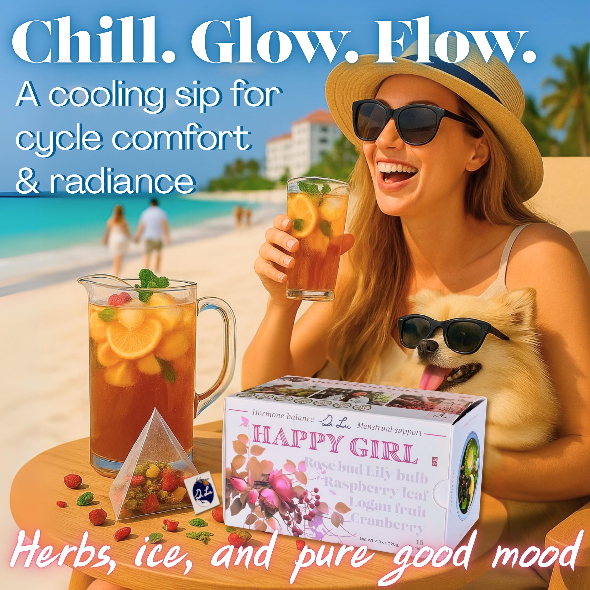 Dr. Lu Happy Girl Tea gift set makes a thoughtful present for women.