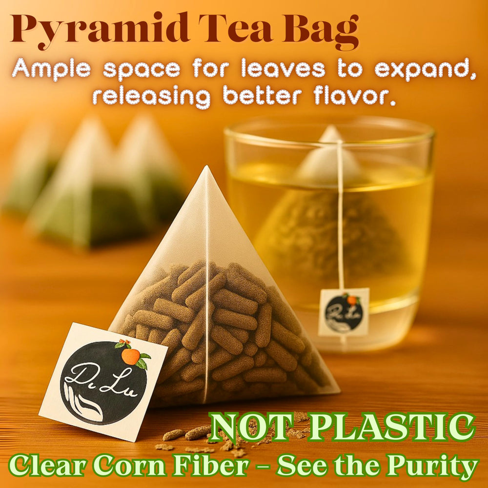 Steeped cup of Dr. Lu’s Mullein Tea with a gentle herbal aroma.